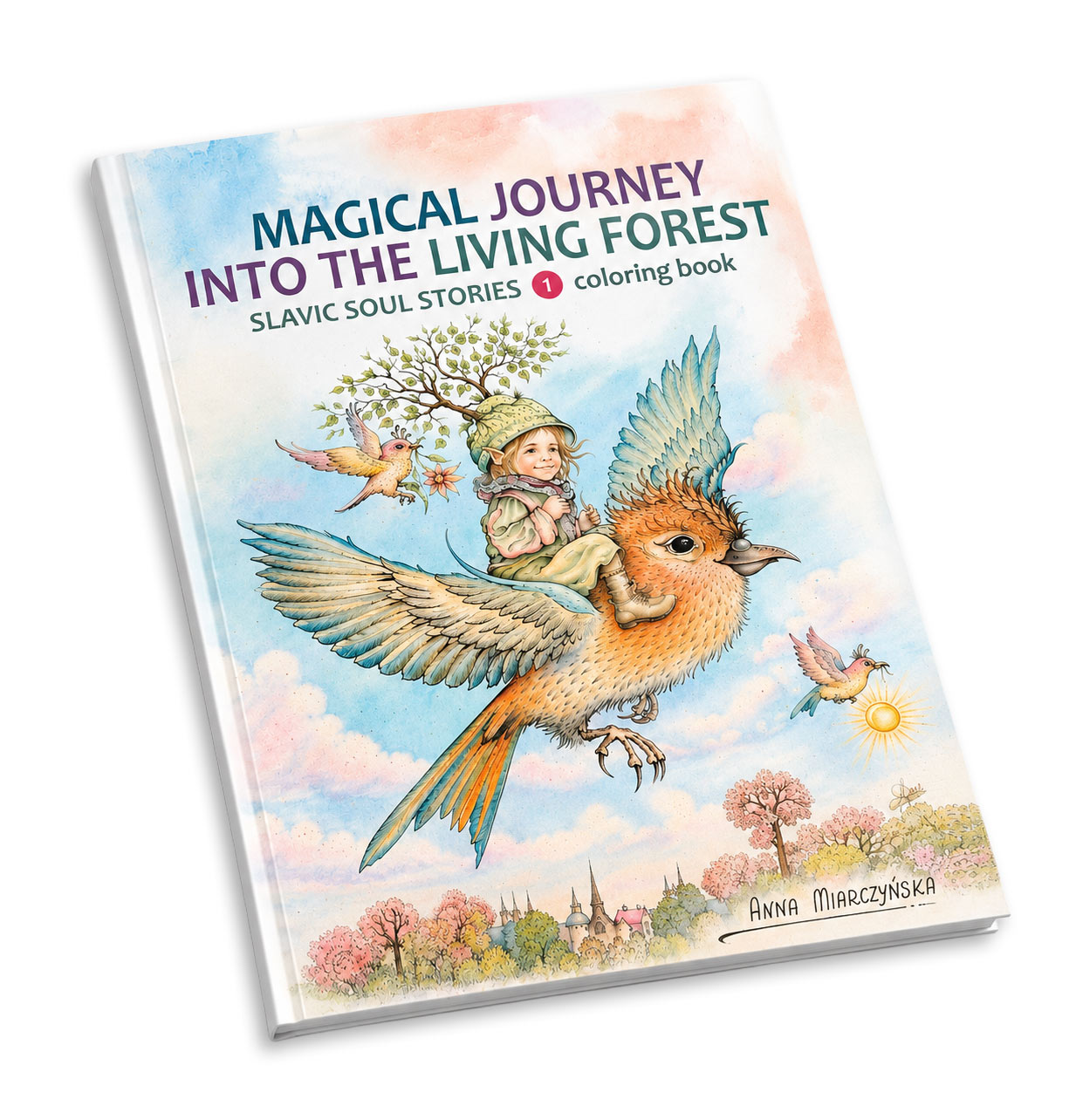 Magiczna podróż do żywego lasu - kolorowanka 23 strony PDF